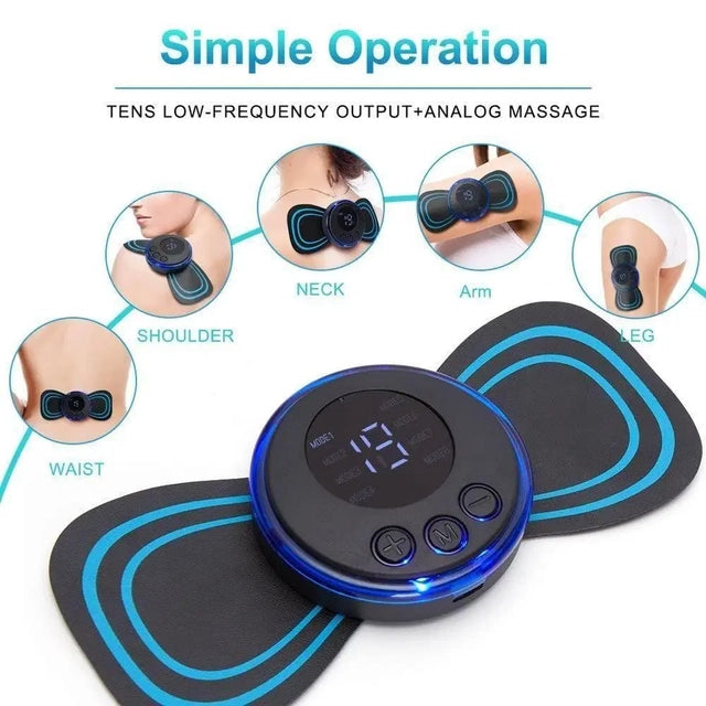 Mini EMS Butterfly Massager Portable Electric Body Massager