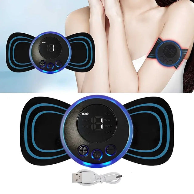 Mini EMS Butterfly Massager Portable Electric Body Massager